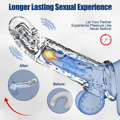 🔥🎁 HOT Deal 💥 Reusable Penis Extension Vibrator – Makes You Longer, Harder & Unstoppable 😍