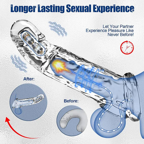 🔥🎁 HOT Deal 💥 Reusable Penis Extension Vibrator – Makes You Longer, Harder & Unstoppable 😍